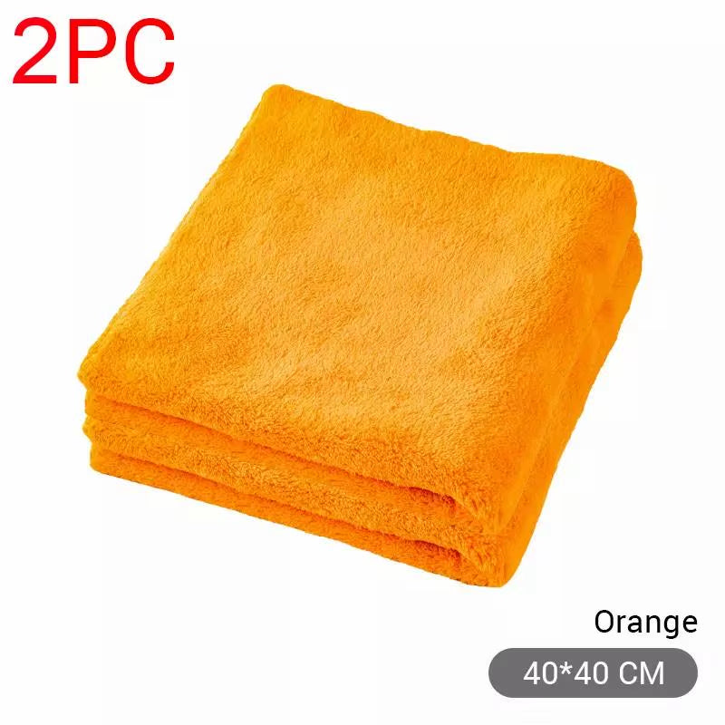 SEAMETAL 40X40Cm Microfiber Towels Car Care Washing Thicken Towel Car Detailing Drying Cloth Cleaning Tool Auto Wash Accessories